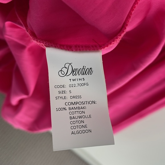 Devotion Twins Beauty Dress Bright Pink / Fuschia with Pockets - Picture 5 of 12
